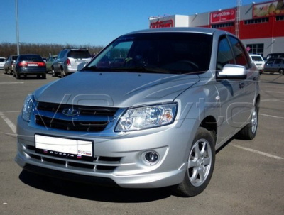 Накладка переднего бампера "Sniper" Лада Гранта (старого образца)