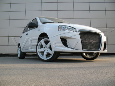 Бампер передний "Я-робот" ВАЗ 1117-1119 (сетка)