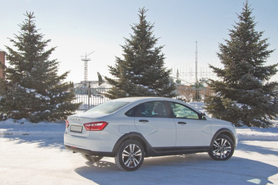 Накладки на арки и пороги Лада Веста, Веста SW (Cross-комплект)