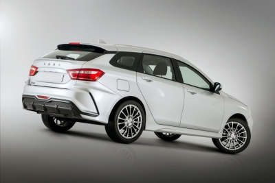 Бампер задний "Xmug" Лада Веста SW