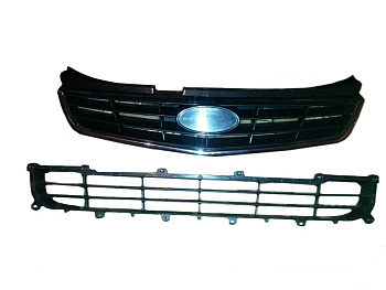 Решетки радиатора переднего бампера ВАЗ 21704 SE (рестайлинг) (верхняя и нижняя)