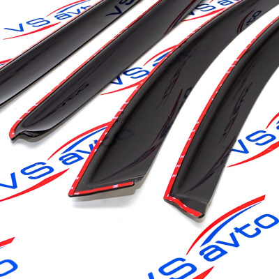 Дефлекторы на боковые стекла "Azard" Лада Веста SW Cross (накладные)