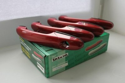 Евроручки дверей Тюн-Авто на Лада Калина (ВАЗ 1117, 1118, 1119), Калина 2 (ВАЗ 2192, 2194), Гранта (ВАЗ 2190, 2191) окрашенные