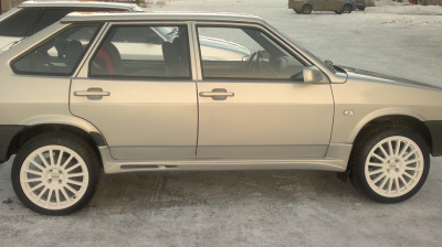 Накладки на пороги с двумя сетками ВАЗ 2109, 21099