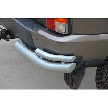 Защита заднего бампера «Уголки двойные ЛЮКС» Лада 4x4 Urban (арт. 3311)