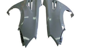 Крылья передние стеклопластиковые "AVR" Гранта/Калина 2