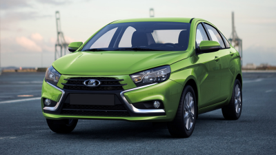 Накладка решетки радиатора Лада Веста (под окраску)