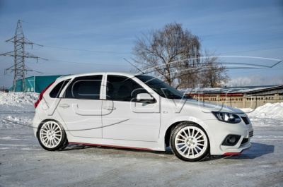 Накладки порогов "Реванш" ВАЗ 2192 Калина 2 (хетчбэк)