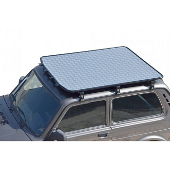 Багажник - платформа экспедиционный "Трофи" с алюм. листом на ВАЗ 21213, 21214 (арт. 3309)