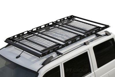 Багажник-корзина трехсекционная универсальная с основанием-решетка (ППК) 2100х1100мм под попереч на крышу автомобиля (UNI-XX-330703.00)