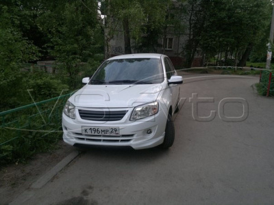 Накладка переднего бампера "Sniper" Лада Гранта (старого образца)