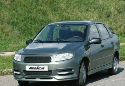 Накладки на пороги "Ника-2" Лада Гранта