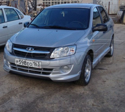 Накладка переднего бампера "Sniper" Лада Гранта (старого образца)