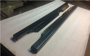 Накладки на пороги "Ровные" под резинку ВАЗ 2109, 21099