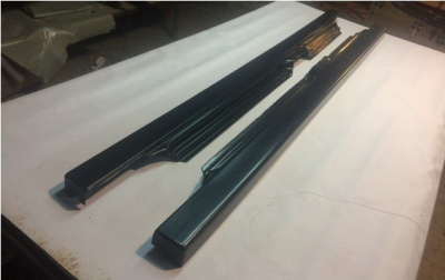 Накладки на пороги "Ровные" под резинку ВАЗ 2109, 21099