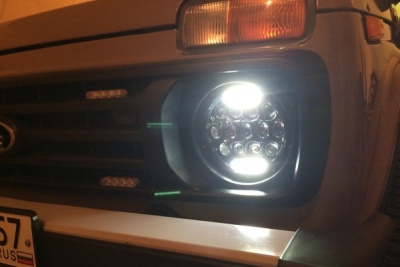 Диодные фары Лада 4х4