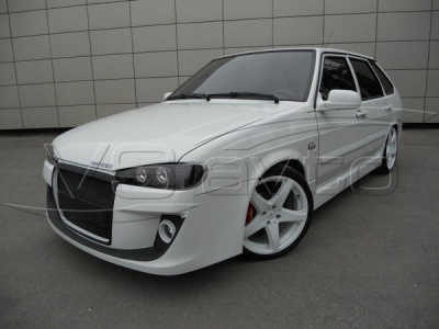 Бампер передний "Я-робот" ВАЗ 2113-2115 (под ПТФ)