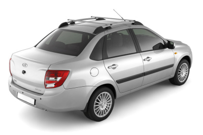 Рейлинги с поперечинами "Усиленные" (серебристые) LADA GRANTA Седан 2011, KALINA Седан 2004-2013 (LGR551503)