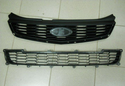 Решетки радиатора переднего бампера ВАЗ 21704 SE (рестайлинг) (верхняя и нижняя)