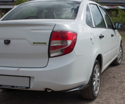 Клыки заднего бампера "ASM Volta" Лада Гранта седан (0054)