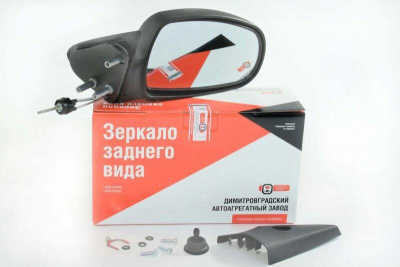 Зеркало наружное механическое в сборе (облицовка внутренняя + ручка) ВАЗ 1118