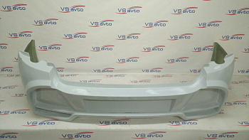 Бампер стеклопластиковый задний с накладкой на крышку багажника "AVR" Лада Гранта