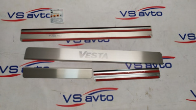 Накладки в проем дверей (4 шт) Лада Веста 2015-