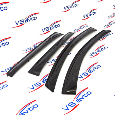 Дефлекторы на боковые стекла "Azard" Лада Веста SW Cross (накладные)