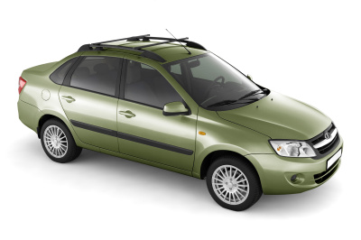 Рейлинги с поперечинами "Усиленные" (черные) LADA GRANTA Седан 2011, KALINA Седан 2004-2013 (LGR551504)