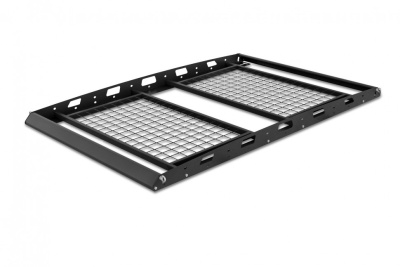 Багажник-корзина двухсекционная универсальная с основанием-решетка (ППК) 1630х1100мм под поперечины на крышу автомобиля (UNI-XX-330708.00)