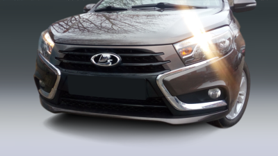 Накладка решетки радиатора Лада Веста (под окраску)