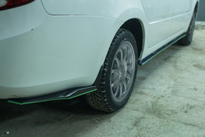 Клыки заднего бампера "ASM Volta" Лада Гранта седан (0054)