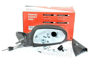 Зеркало наружное механическое в сборе (облицовка внутренняя + ручка) ВАЗ 1118