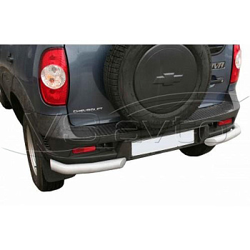 Защита заднего бампера «Уголки-ЛЮКС» 2123 Шевроле Нива RS (арт. 0164 RS)