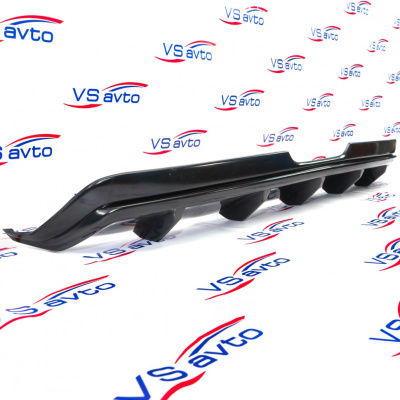 Накладка заднего бампера (клыки + диффузор) Лада Веста