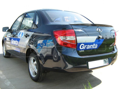 Лип-Спойлер "Кураж" широкий Лада Гранта (седан)