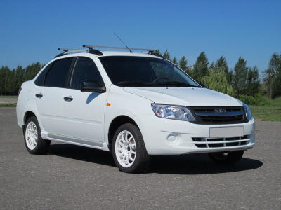 Рейлинги (серые) для автомобиля LADA GRANTA Седан (2011- ), LADA KALINA Седан (2004-2011), Datsun on-DO (2014- ) с боковым резьбовым креплением под багажники АПС (0217-РК-11)