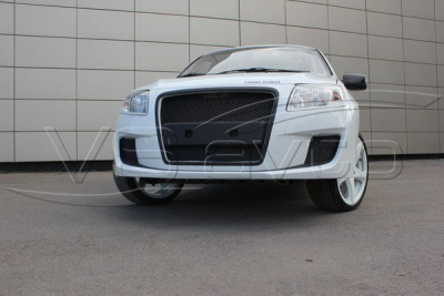 Бампер передний "Я-робот" Лада Гранта (сетка)