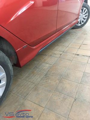 Накладки на пороги "Xmug" Лада Веста (седан, SW)