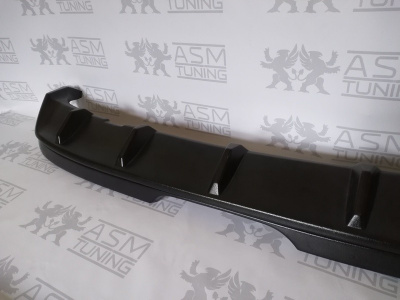 Юбка заднего бампера (шагрень) "ASM" Лада Веста (0062)