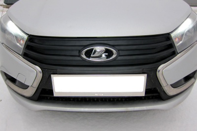Зимняя заглушка решетки радиатора (ABS) LADA Vesta 15-/ Cross 18-/ SW 16-/ SW Cross 17- 22 (LVE111901)