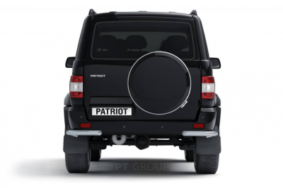Защита заднего бампера угловая Ø63мм ИСКРА Серебристый (ППК) UAZ Patriot 2014- (UZP-14-330104.11)