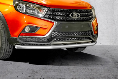 Защита переднего бампера одинарная Ø51мм (НПС) LADA Vesta SW Cross 2017- (LSC220202)