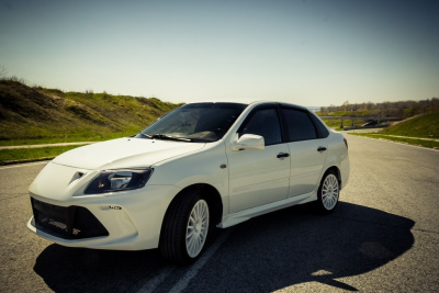 Накладки порогов "Флагман" LSD Лада Гранта