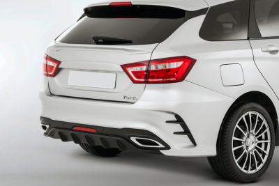 Бампер задний "Quasar" Лада Веста (седан, SW)