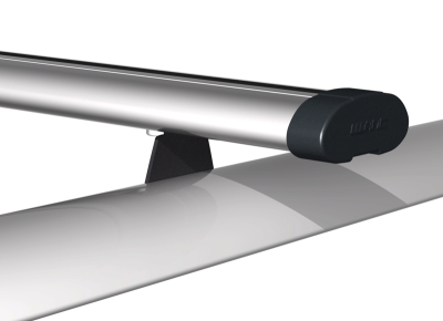 Багажники АЭРО с высоким кронштейном (1200мм, черные) на рейлинги АПС с пазом (2050-А12-1-02)