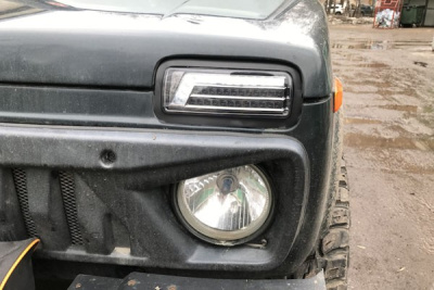 Подфарники диодные (тонированные) Лада 4х4