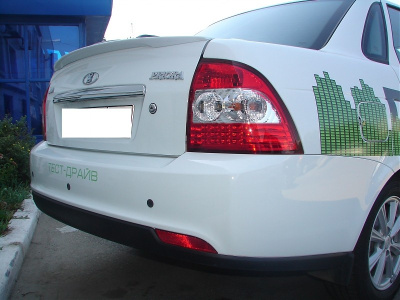 Лип-спойлер на угол багажника "Трапеция" ВАЗ 2170