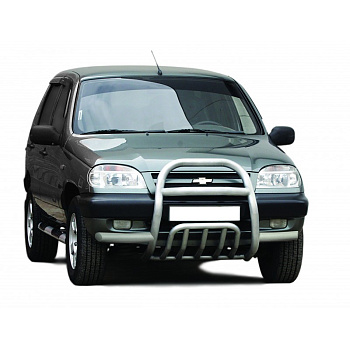 Передок с доп. защитой двигателя «Труба сверху с усами» 2123 Шевроле Нива (арт. 3102)