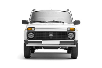 Защита переднего бампера одинарная Ø63мм (НПС) LADA "4х4 2121" 1995- (LNI220201)